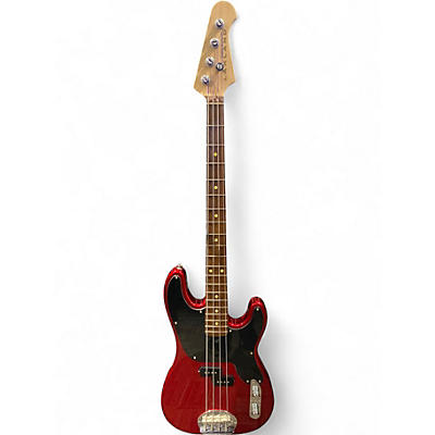 Used Lakland skyline series Red Electric Bass Guitar