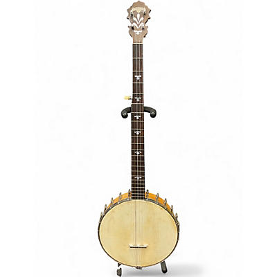 Used Langstile  5 String Open back Natural Banjo