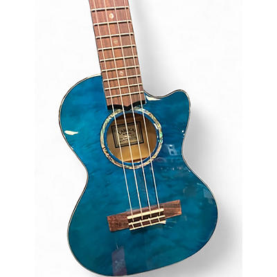 Used Lanikai QM-BLCET Blue Ukulele