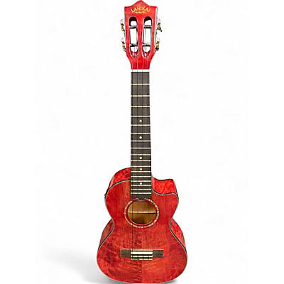 Used Lanikai QM CET TRANSPARENT RED Ukulele