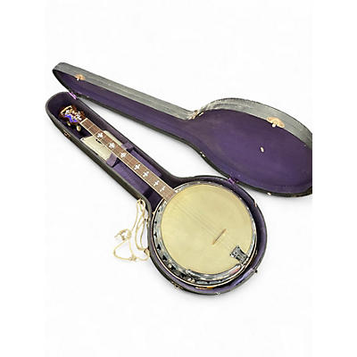 Used Lanstile Deluxe Tenor  Natural Banjo