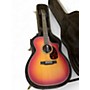 Used Larrivee OMV40 CUSTOM Cherry Sunburst Acoustic Guitar Cherry Sunburst
