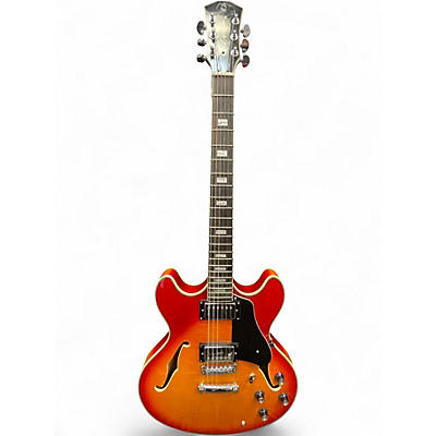 Used Larry Carleton  H7 Cherry Sunburst Hollow Body Electric Guitar