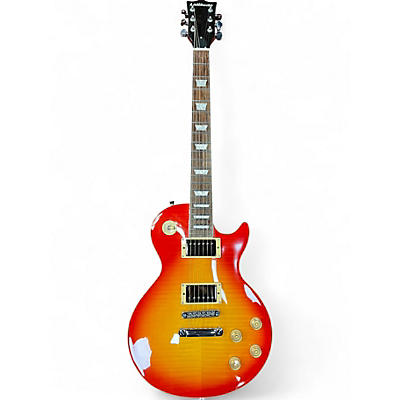 Used Latitude Single Cut style heritage sunburst Solid Body Electric Guitar