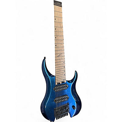 Used Legator G8FS PEARL PURPLE/BLUE SPARKLE Solid Body Electric Guitar