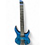 Used Legator GHOST  Blue Ghost Flames Solid Body Electric Guitar Blue Ghost Flames