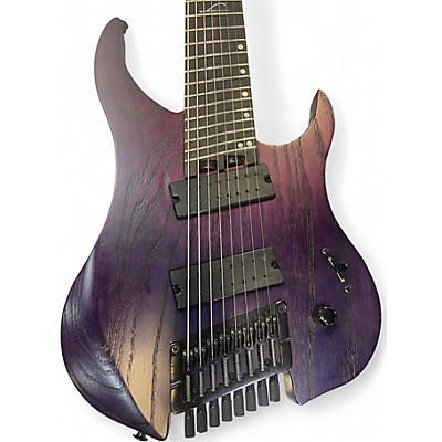 Used Legator Ghost Overdrive 8 Multi Scale Purple Solid Body Electric Guitar