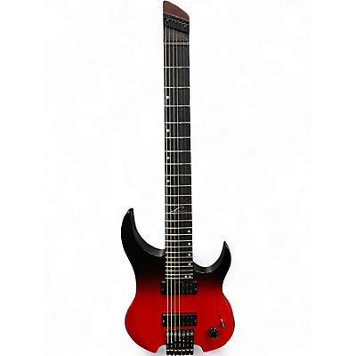 Used Legator Ghost Performance 7 Crimson Red Burst Solid Body Electric Guitar