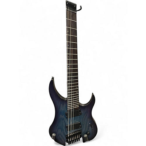 Used Legator Ghost Performance 7 Multi Scale Blue Burst Solid Body Electric Guitar Blue Burst