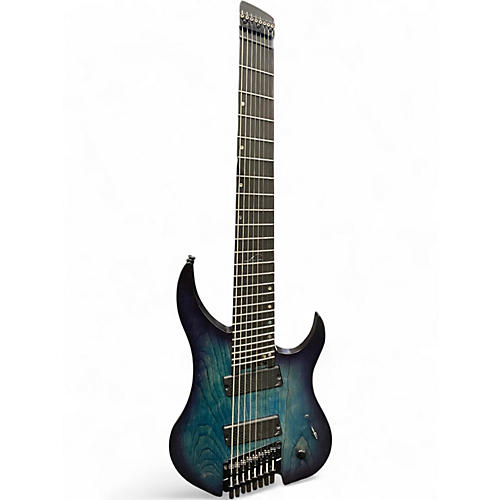 Used Legator Ghost Performance 8 Multi Scale Blue Burst Solid Body Electric Guitar Blue Burst