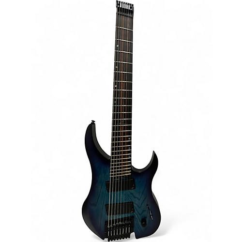 Used Legator Ghost Performance 8 Multi Scale Ocean Blue Burst Solid Body Electric Guitar Ocean Blue Burst