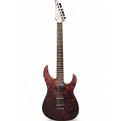 Used Legator N6FX BURL RED AND BLACK Solid Body Electric Guitar
