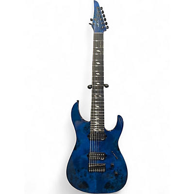 Used Legator N8SS Blue Burl Solid Body Electric Guitar