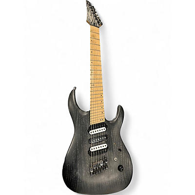 Used Legator Ninja 7 Mult-Scale Ash Black Solid Body Electric Guitar