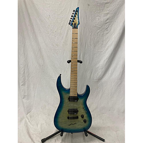 Legator Used Legator Ninja GT 6 Ocean Blue Burst Solid Body Electric Guitar Ocean Blue Burst