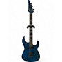 Used Legator Ninja N6SS Super Shred Blue Burl Solid Body Electric Guitar Blue Burl
