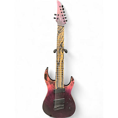 Used Legator Ninja N8 FX  Red and purple Solid Body Electric Guitar