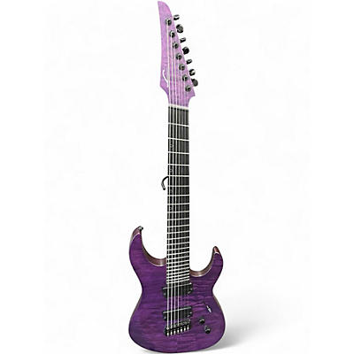 Used Legator Ninja Performance 7 Multi Scale Purple Solid Body Electric Guitar