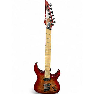 Used Legator Ninja R Multi Scale 6 ScarlettBurst Solid Body Electric Guitar