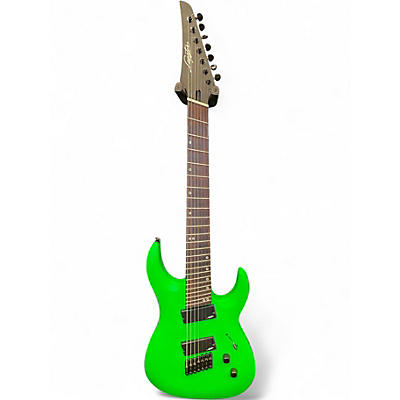 Used Legator Ninja R Multi Scale 7 Neon Green Solid Body Electric Guitar