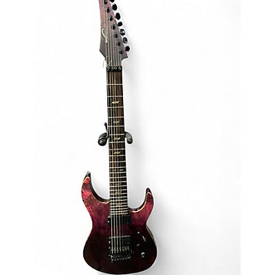 Used Legator Ninja X 7 Trans Red Solid Body Electric Guitar