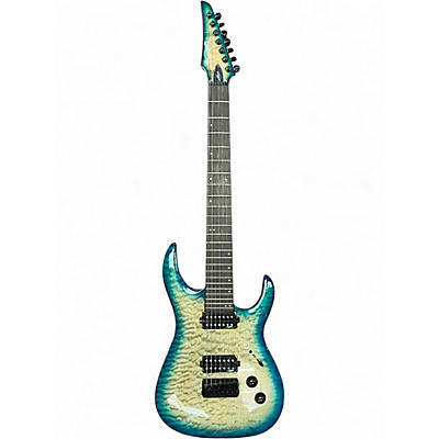Used Legator ninja 7 aqua burst Solid Body Electric Guitar