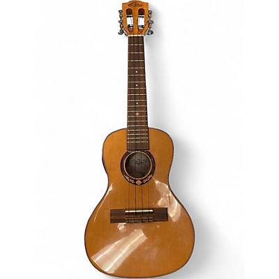 Used Leho LHC-CMF-E Concert ukulele Spalted Maple Back And Sides Natural Ukulele