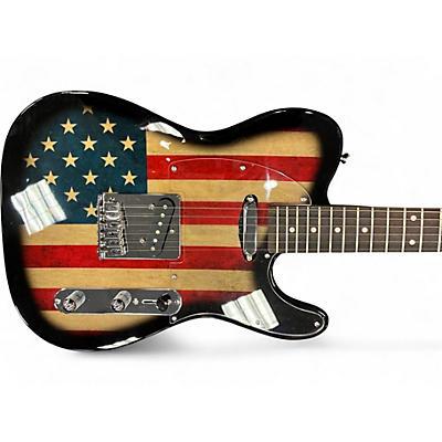 Used Leo Jaymez TELECASTER Custom Graphic Solid Body Electric Guitar
