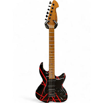 Used Leo Jaymz Charactor Red Stripe Solid Body Electric Guitar