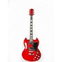 Used Leo Jaymz DOUBLE CUT STANDARD Cherry Solid Body Electric Guitar Cherry