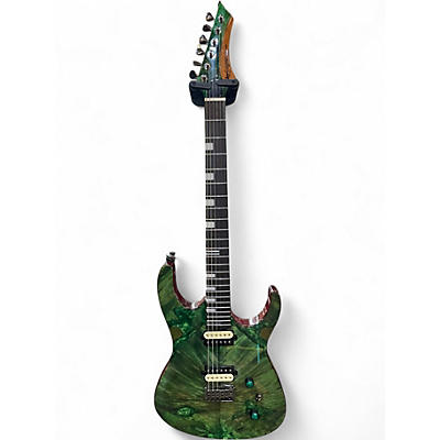 Used Leo Jaymz HURRICANE GREEN Solid Body Electric Guitar