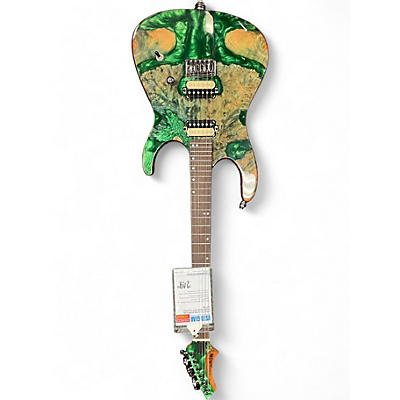 Used Leo Jaymz Hurricane Green Solid Body Electric Guitar