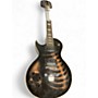 Used Leo Jaymz LEFT HANDED SINGLE CUT SKULL AND BONES Black Solid Body Electric Guitar Black