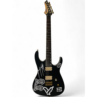 Used Leo Jaymz MONSOON Flat Black Solid Body Electric Guitar