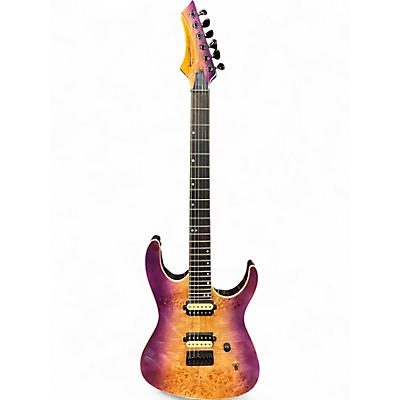 Used Leo Jaymz MONSOON Trans Purple Solid Body Electric Guitar