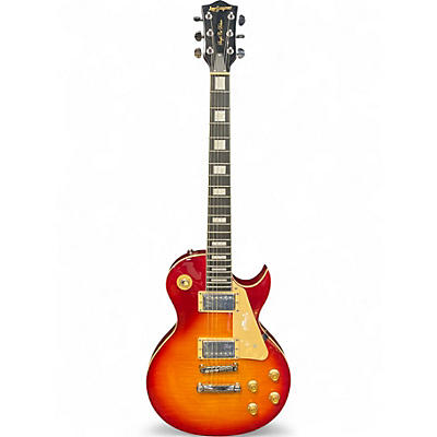 Used Leo Jaymz Single Cut Deluxe Sunburst Solid Body Electric Guitar