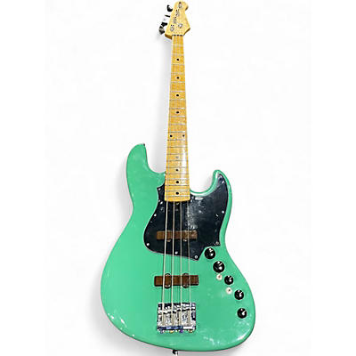 Used Leones  4 STRING BASS TURQUOISE Electric Bass Guitar