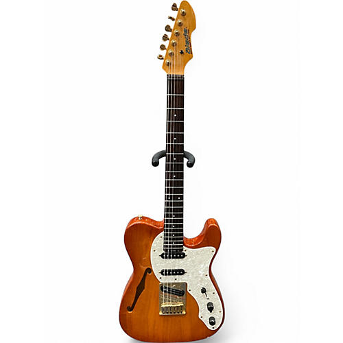 Used Levinson blade (wired for passive) trans amber Hollow Body Electric Guitar trans amber