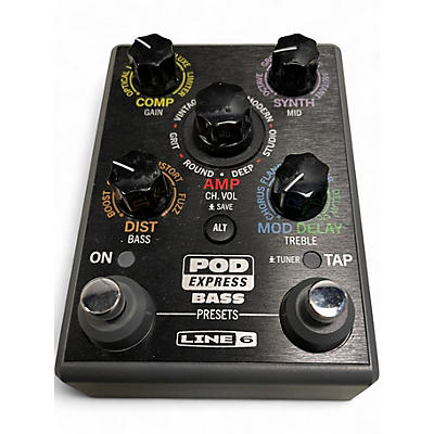 Used Line 6 BASS POD EXPRESS Effect Pedal Package