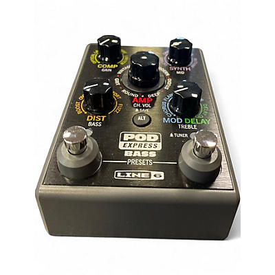 Used Line 6 BASS Pocket Pod Express Amp Modeler Battery Powered Amp