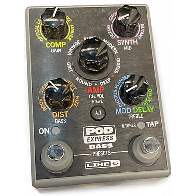 Used Line 6 POD EXPRESS BASS Bass Effect Pedal