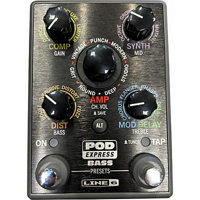 Used Line 6 POD EXPRESS BASS EFFECTS PROCESSOR Effect Processor