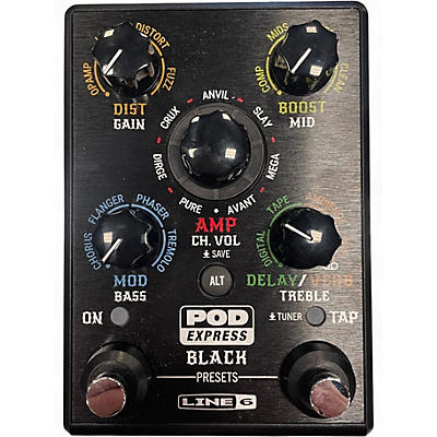 Used Line 6 POD EXPRESS BLACK Effect Pedal Package