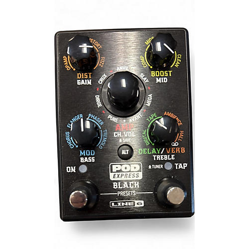Used Line 6 POD EXPRESS BLACK Effect Processor