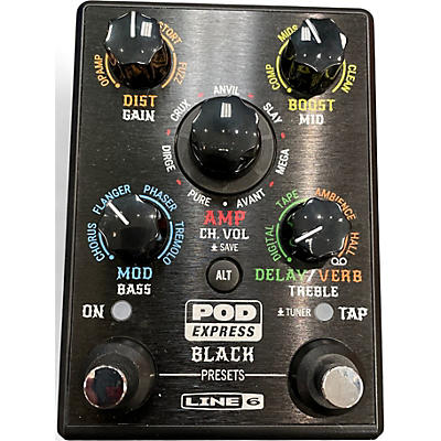 Used Line 6 POD EXPRESS BLACK Effect Processor