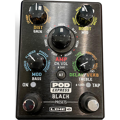 Used Line 6 POD EXPRESS BLACK Effect Processor