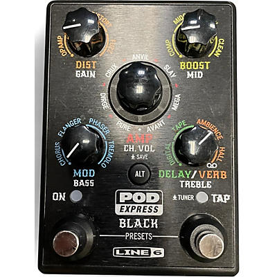 Used Line 6 POD EXPRESS BLACK Effect Processor