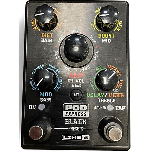 Used Line 6 POD EXPRESS BLACK Effect Processor