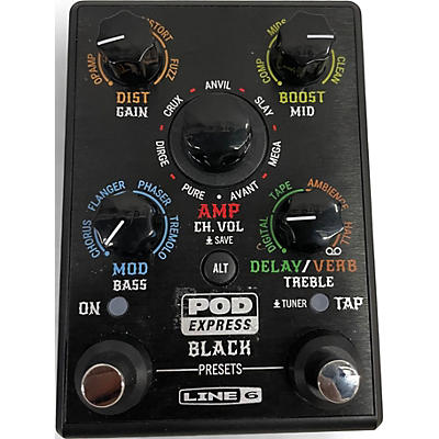 Used Line 6 POD EXPRESS BLACK Effect Processor