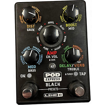 Used Line 6 POD EXPRESS BLACK Effect Processor